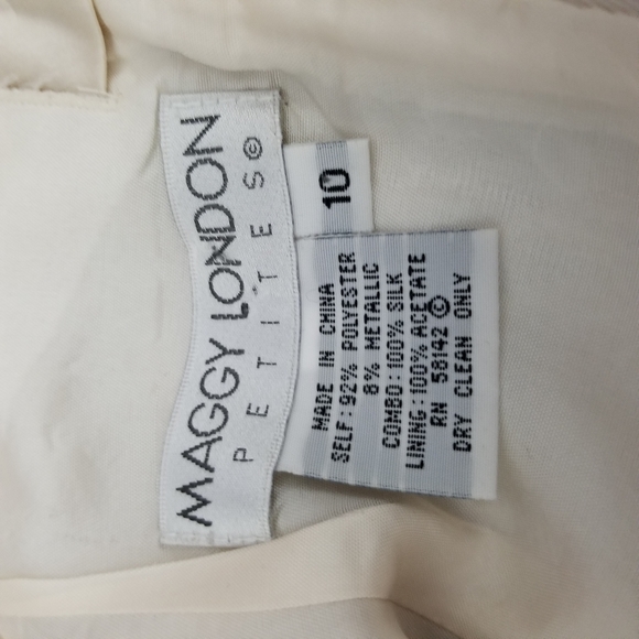 MAGGY LONDON | metallic thread filigree bow dress - Picture 6 of 6